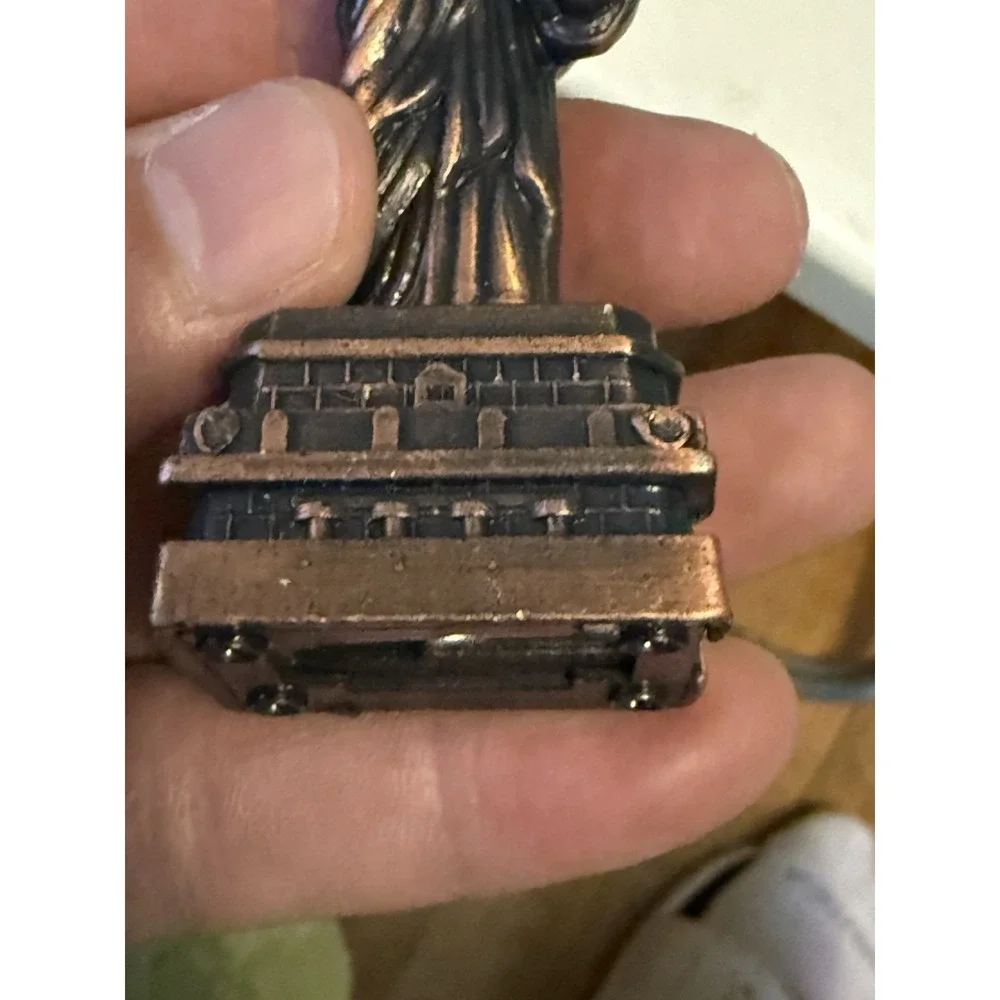 Vintage Die Cast  Miniature Bronze Pencil Sharpener- Statue of Liberty